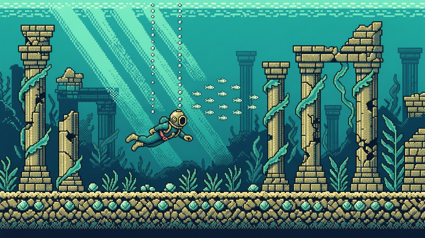 Download Pixel Art Fishermen Stock Images for Free | StockCake
