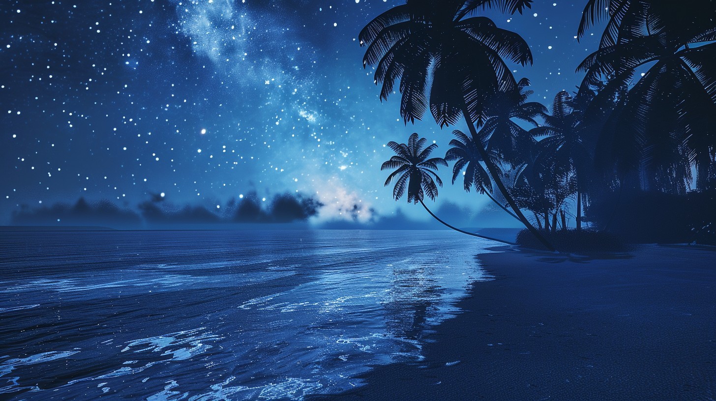 Free Starry Beach Night Image - Starry, Beach, Night | Download at ...