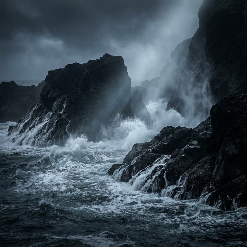 Storm Vs Rocks Free Storm Meets Stone Image - Ocean, Waves, Storm | Download at StockCake