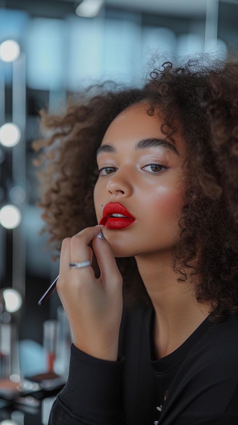 Free Elegant Makeup Application Image - Beauty, Salon, Lipstick ...