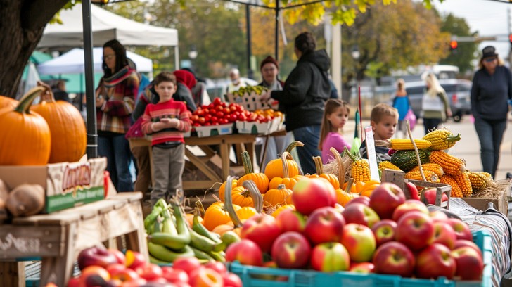 October Fall Market Free Autumn Farmers Market Image - Autumn, Market, Pumpkins | Download ...