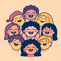 Free Radiant Happy Faces Image - Happy, Joyful, Pixel | Download at ...