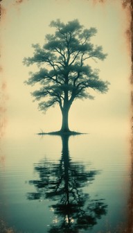 Free Tranquil Tree Reflection Image - Tree, Reflection, Water ...