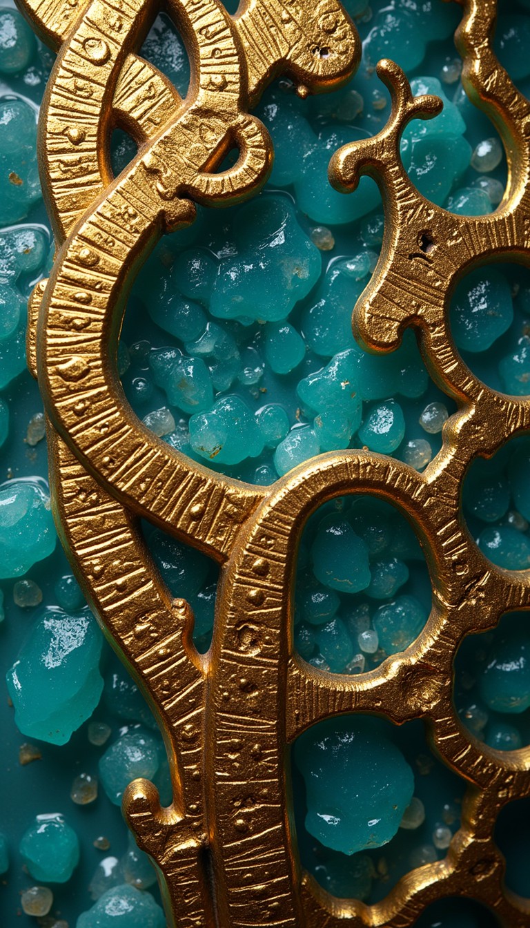 Golden Turquoise Free Golden Turquoise Artistry Image - Gold, Turquoise, Egyptian ...