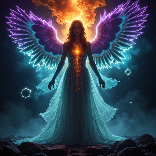 Free Cosmic Angel Rising Image - Ethereal, Wings, Cosmic | Download at ...