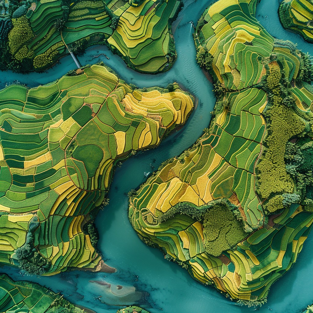 Terrace Field Graphics Free Terraced Fields Aerial Image - Aerial, Terraced, Fields | Download ...