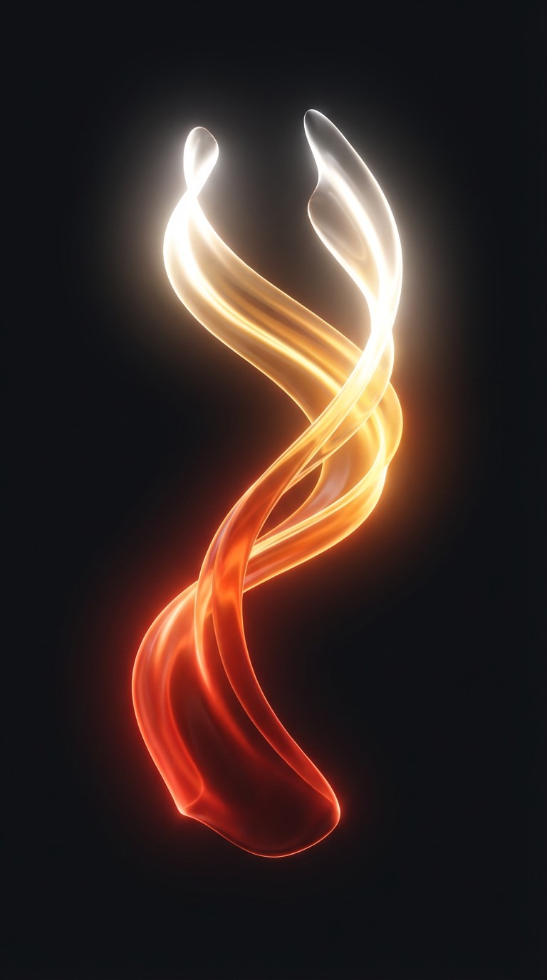 Free Flowing Fire Ribbon Image - 3d, Abstract, Fire | Download at StockCake