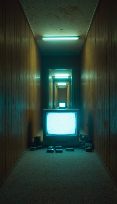 Tv Static Room Free Static Screens Glow Image - Dreamcore, Liminal, Television ...