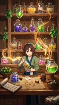 Free Magical Potion Crafting Image - Anime, Manga, Potion | Download at ...