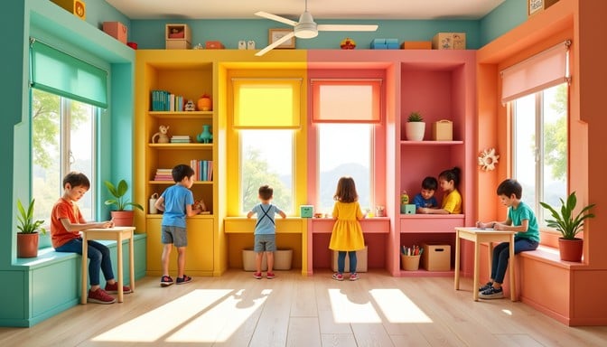 Free Colorful learning space Image - Classroom, Educational, Colorful ...