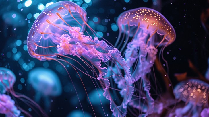 Free Ethereal Jellyfish Glowing Image - Jellyfish, Ocean, Underwater ...