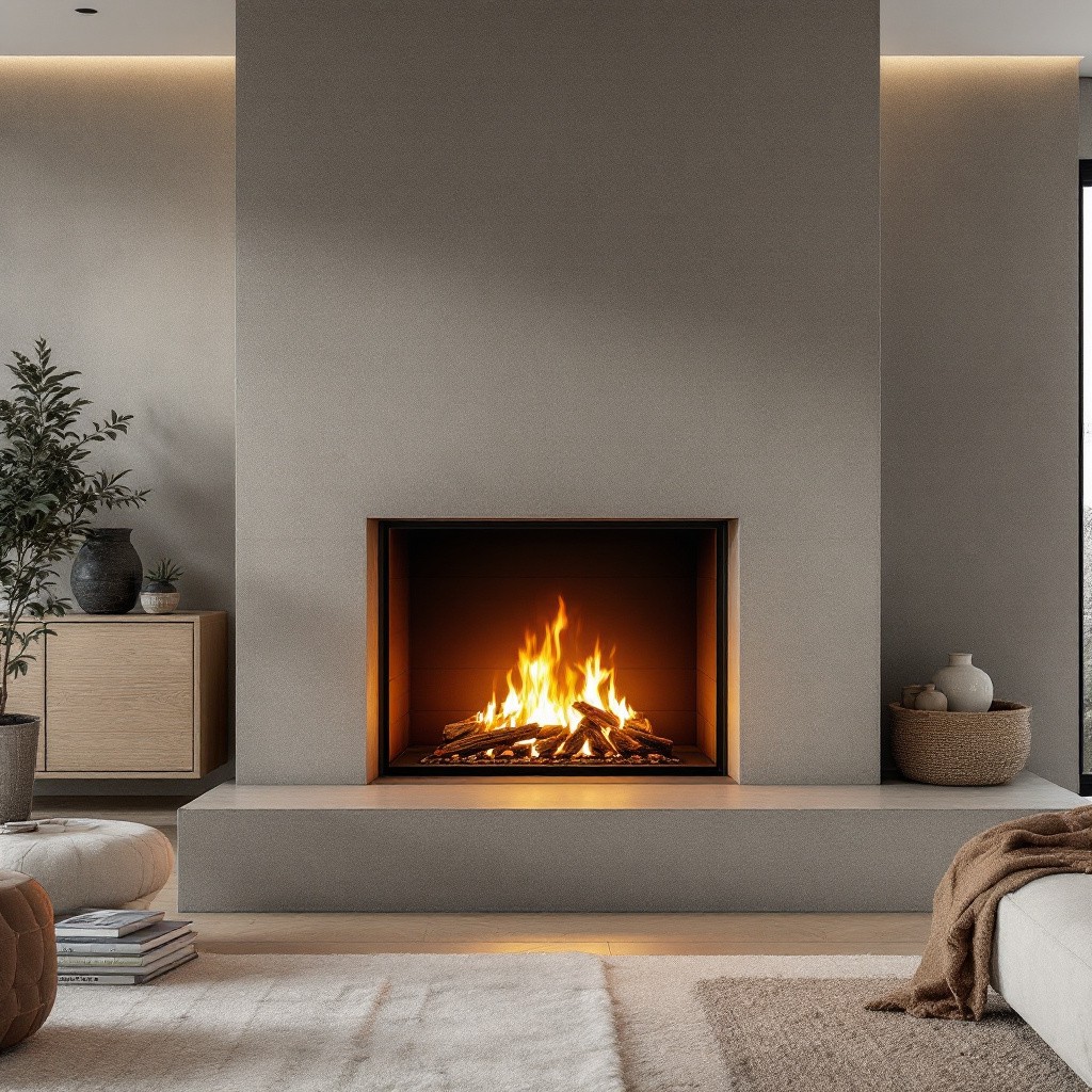 Free Cozy fireplace setting Image - Fireplace, Modern, Cozy | Download ...