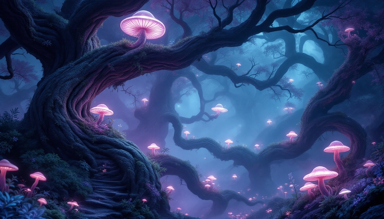 Free Glowing Fantasy Forest Image - Fantasy, Forest, Enchanted ...