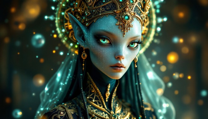 Free Celestial Royal Portrait Image - Alien, Byzantine, Portrait ...