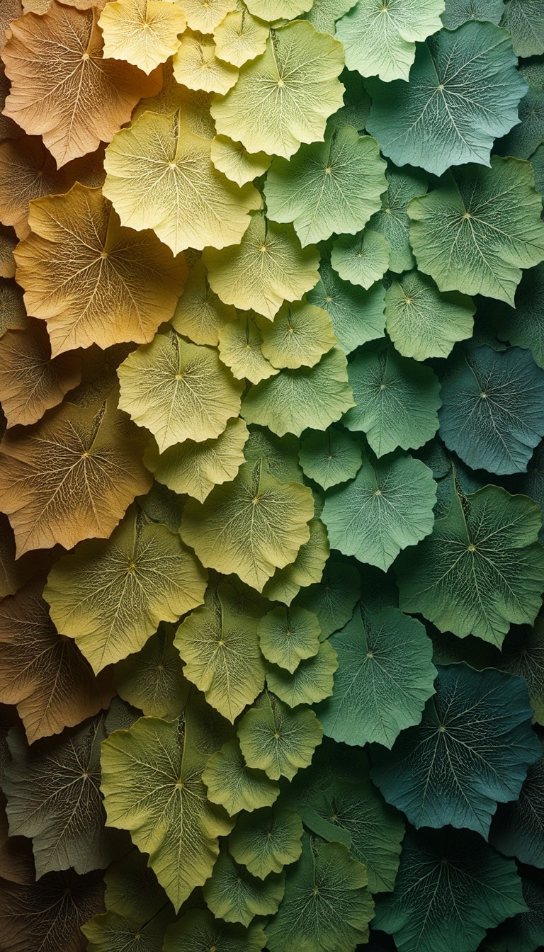 Gradient Leaf Tree Free Gradient Leaf Tapestry Image - Botanical, Gradient, Leaves ...