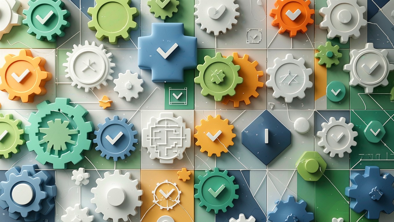 Free Approval Systems Design Image - Checkmarks, Verification, Gears ...