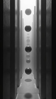 Free Ascending Geometric Void Image - Geometric, Minimal, Monochromatic ...