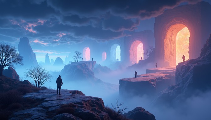 Free Mystical Gateway Realm Image - Portal, Gateway, Silhouette ...