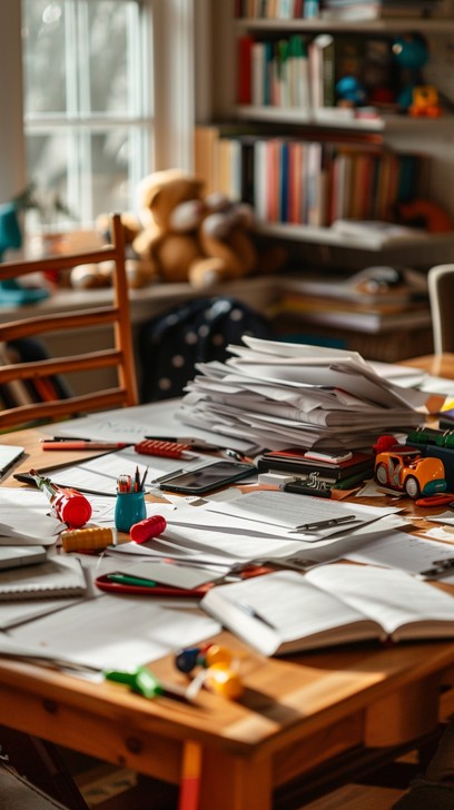 Disarray Study Room Free Creative Workspace Chaos Image - Creativity, Art, Sunlit ...