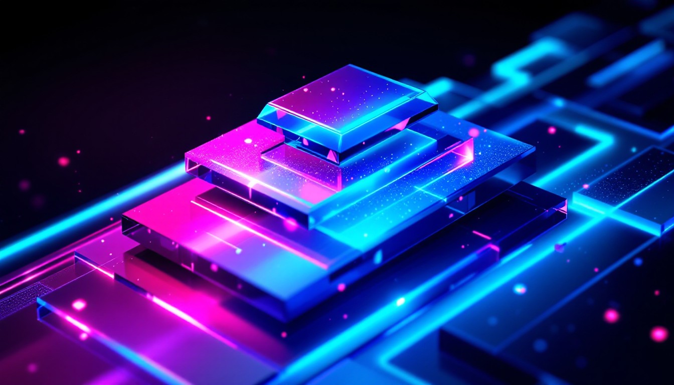 Geometry Neon Background Free Neon Digital Geometry Image - Geometric, Abstract, Crystalline ...