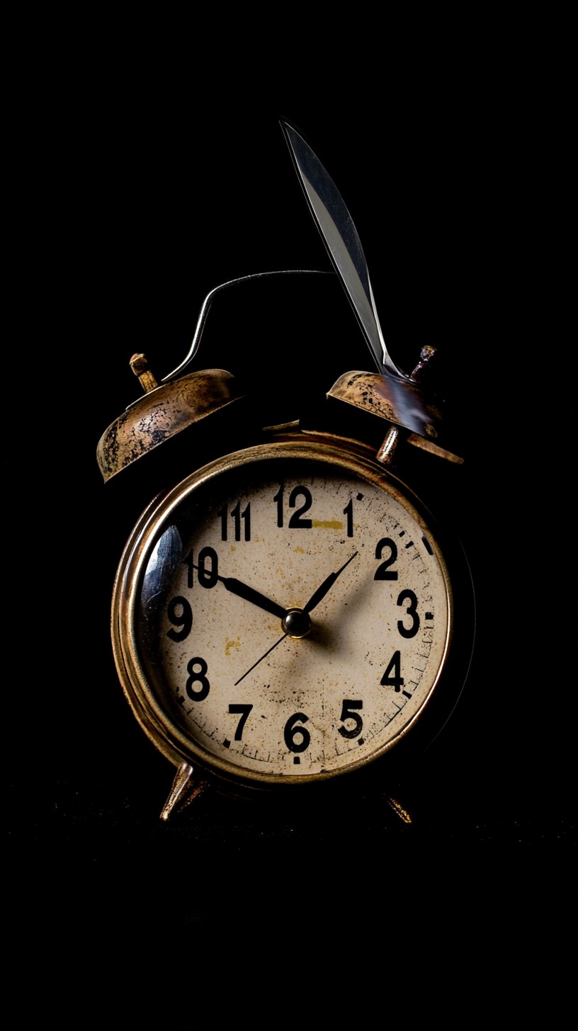 Free Time Slashing Knife Image - Vintage, Clock, Knife | Download at ...