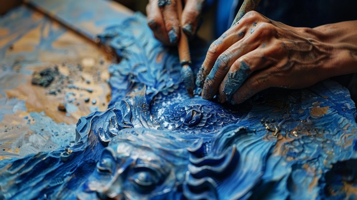 Free Artistic Hands Creating Image - Art, Hands, Blue | Download at ...