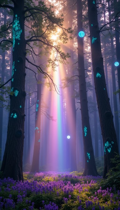 Free Enchanted Crystal Forest Image - Forest, Crystals, Magical ...