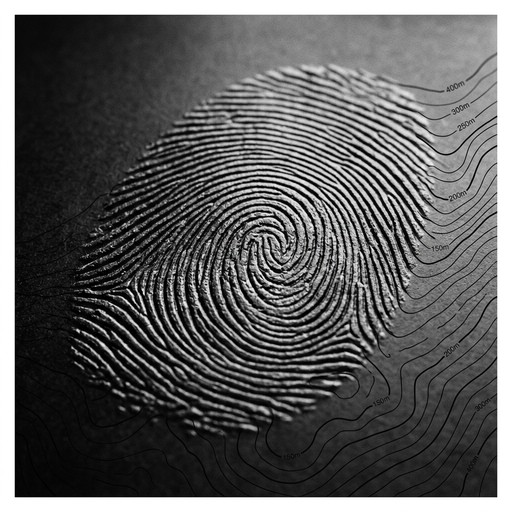 Finger Ridge Example Topography Free Ridges Into Terrain Image - Fingerprint, Topographic, Macro ...