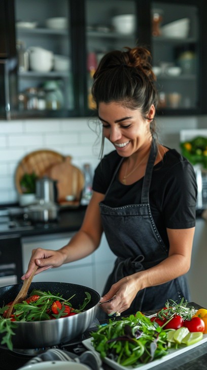 Free Preparing Healthy Meal Image - Woman, Kitchen, Cooking | Download ...