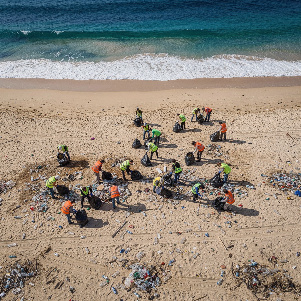 Free Beach Cleanup Effort Image - Beach, Cleanup, Volunteers | Download ...