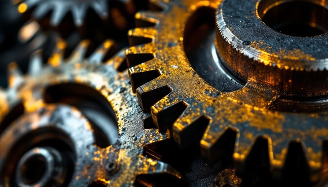 Gear Wear Patterns Free Industrial Gears Closeup Image - Gears, Metal, Steel | Download at ...