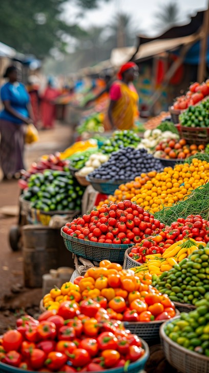Free Vibrant Market Produce Image - Market, Vegetables, Colorful