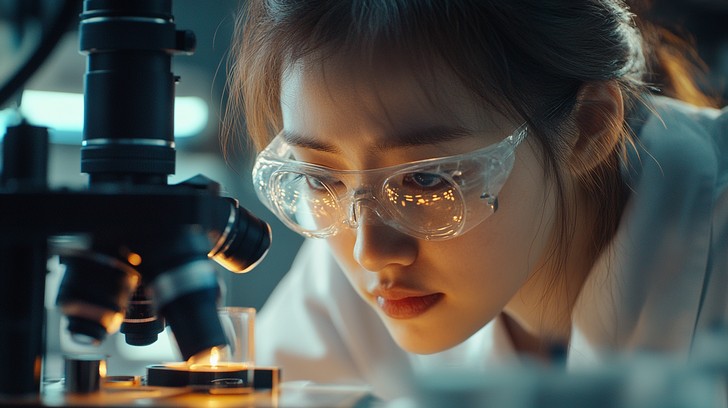 Free Scientist examining sample Image - Scientist, Microscope ...