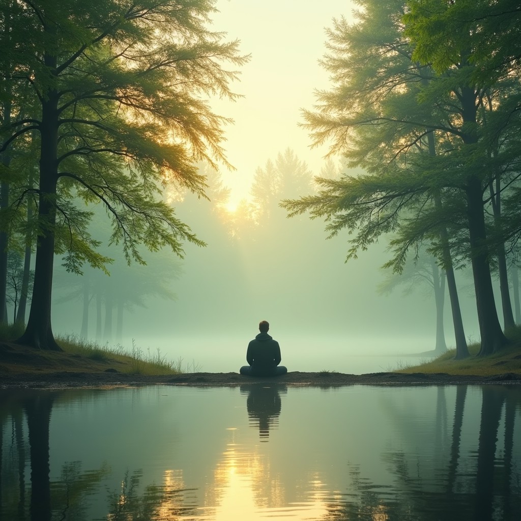 Mist Place Free Meditation in Mist Image - Meditation, Reflection, Forest ...