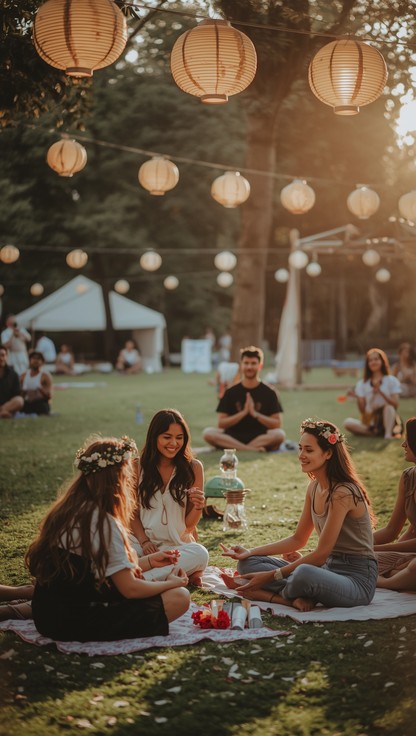 Free Sunset festival gathering Photo - Sunset, Festival, Lanterns ...