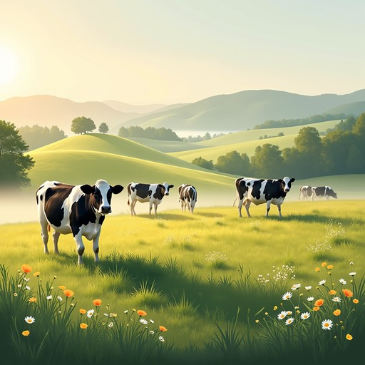 Free Cows in Meadow Image - Cows, Meadow, Wildflowers | Download at ...