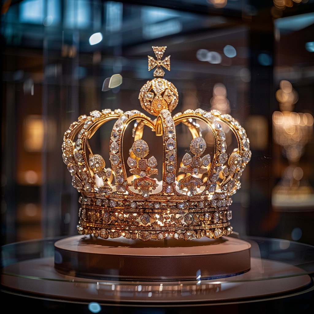 Free Regal Crown Display Image - Crown, Gold, Gems | Download at StockCake