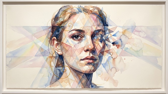 Free Geometric Portrait Flow Image - Abstract, Portrait, Geometric ...