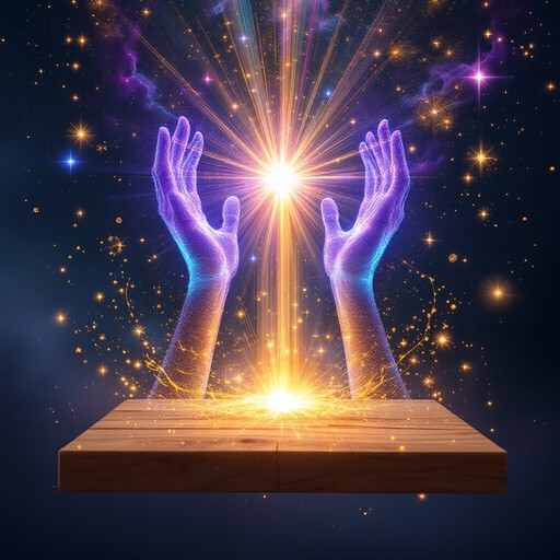 Transcending Floating Free Transcendent Power Unleashed Image - Hands, Energy, Cosmic ...