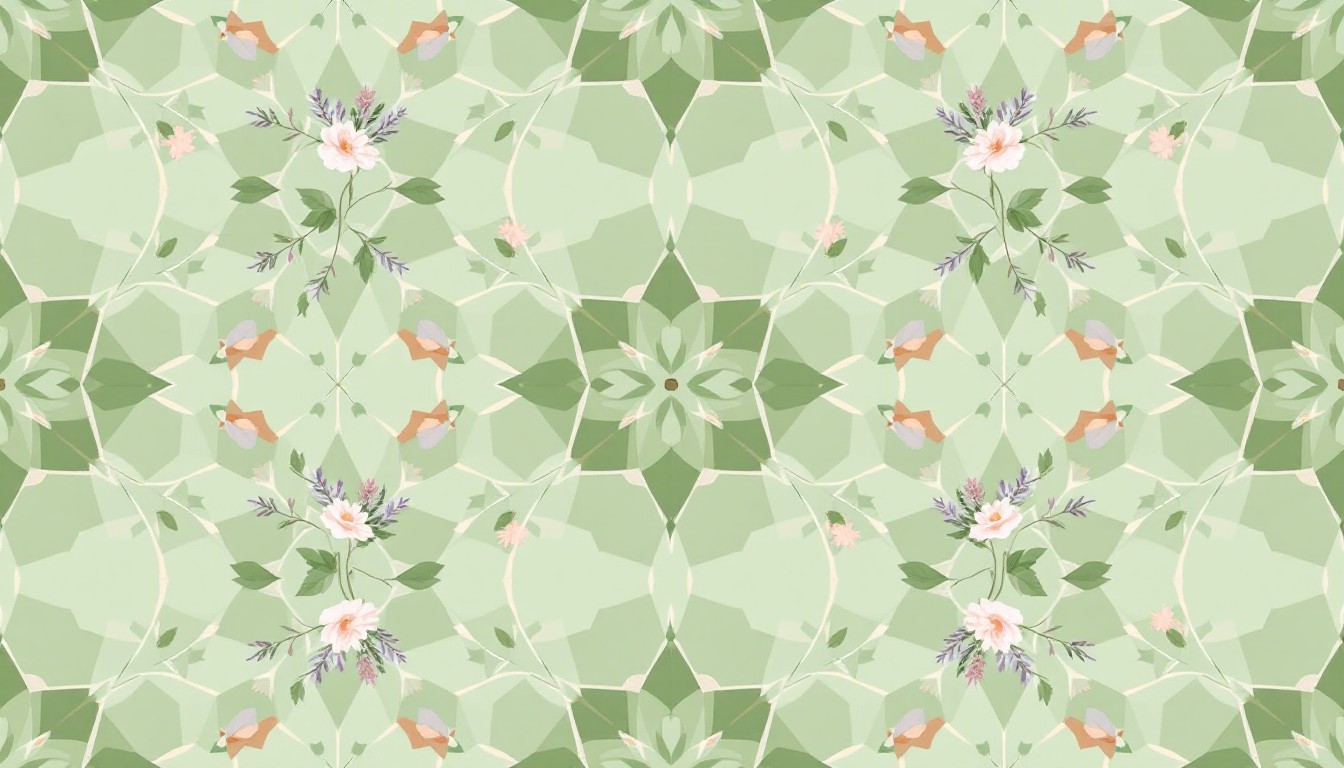 Free Geometric Garden Pattern Image - Pattern, Geometric, Botanical ...