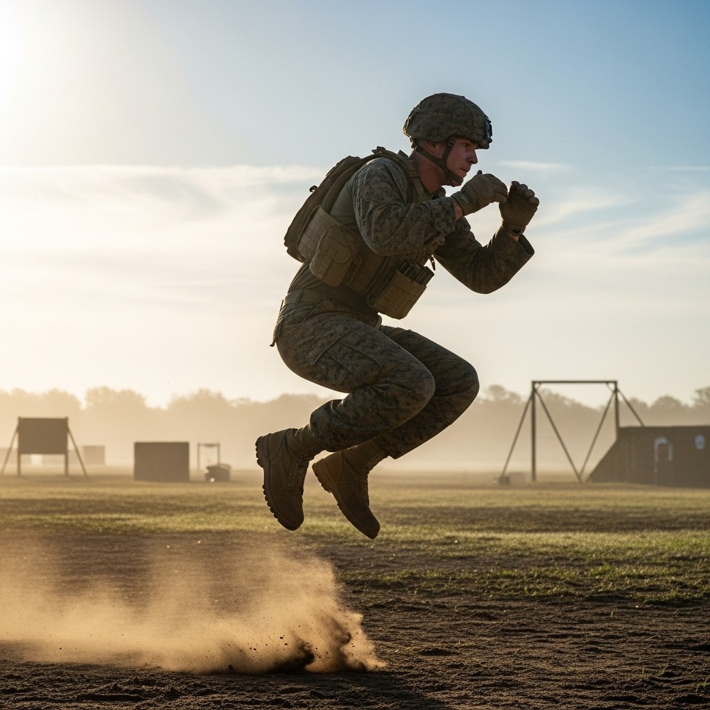 Jump Button Soldier Free Soldier's Powerful Leap Photo - Military, Soldier, Jump | Download ...