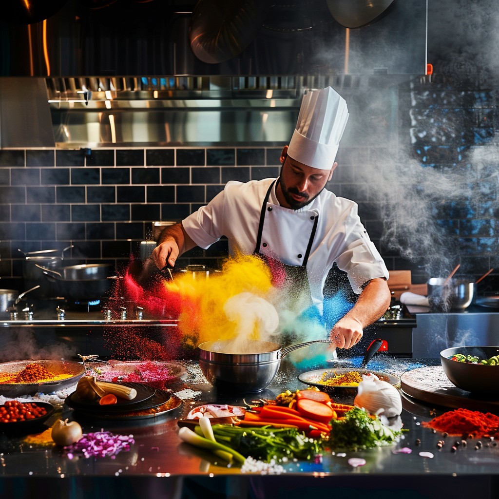 Free Chef Cooking Flamboyantly Image - Chef, Cooking, Kitchen ...