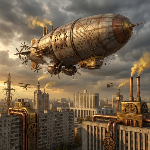 Soviet Dirigible Free Soviet Steampunk Skies Image - Steampunk, Airship, Dirigible ...