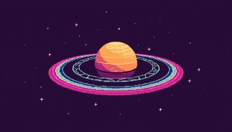 Free Cosmic Pixel Rings Image - Pixel, Cosmic, Orbital | Download at ...