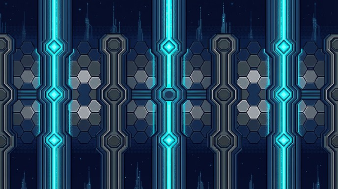Free Futuristic Pixel Art Image - Pixel, Art, Futuristic | Download at ...