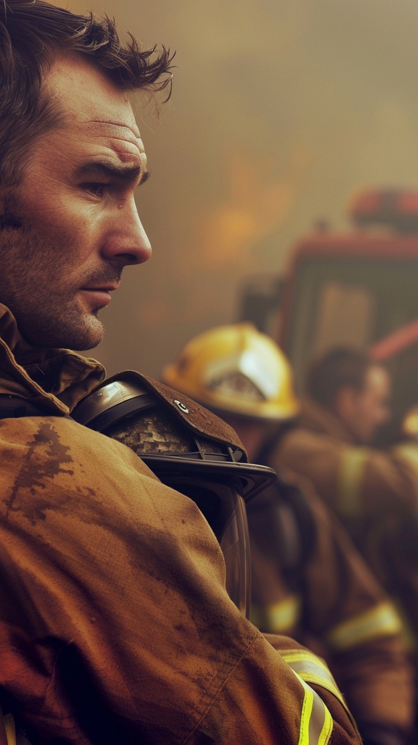 Free Firefighter in Action Image - Firefighter, Bravery, Smoke ...