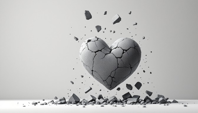 Free Heart Breaking Apart Image - Heart, Stone, Shatter | Download at ...