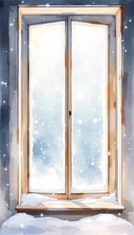 Free Snowy Window View Image - Window, Snow, Winter | Download at StockCake