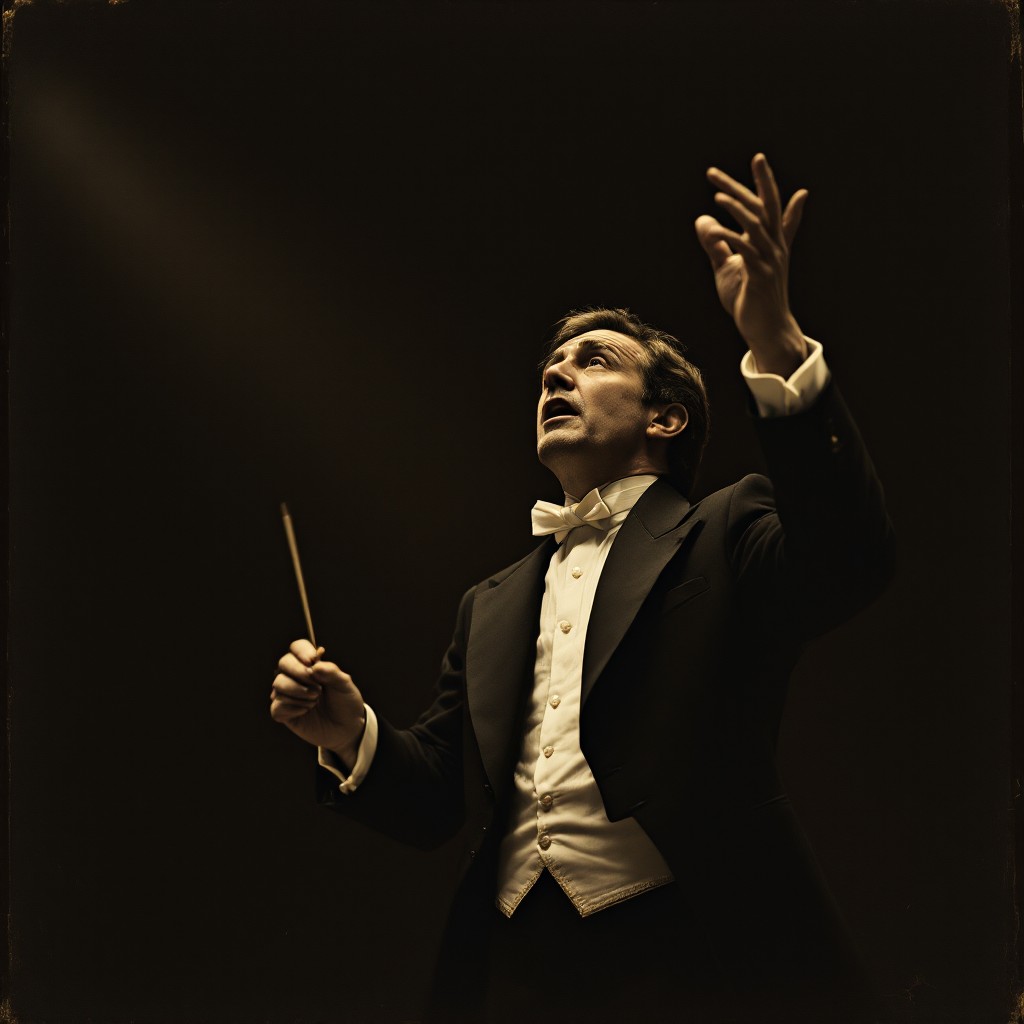 Aconductor Free Passionate Conductor Performing Image - Conductor, Orchestra ...