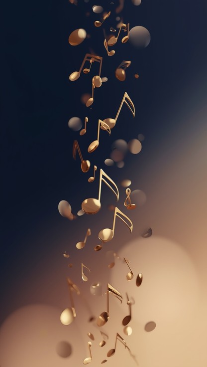 Free Floating Musical Notes Image - Music, Notes, Golden | Download at ...